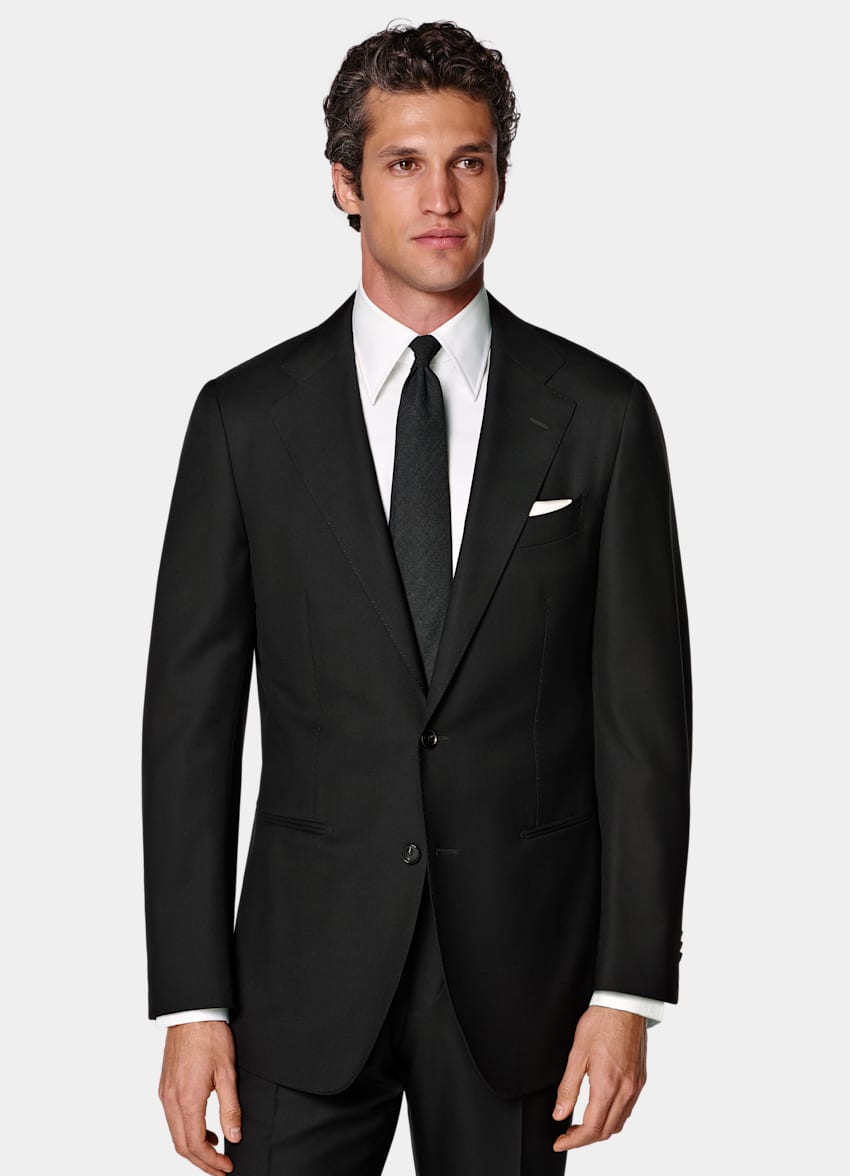Black Tailored Fit Havana Suit