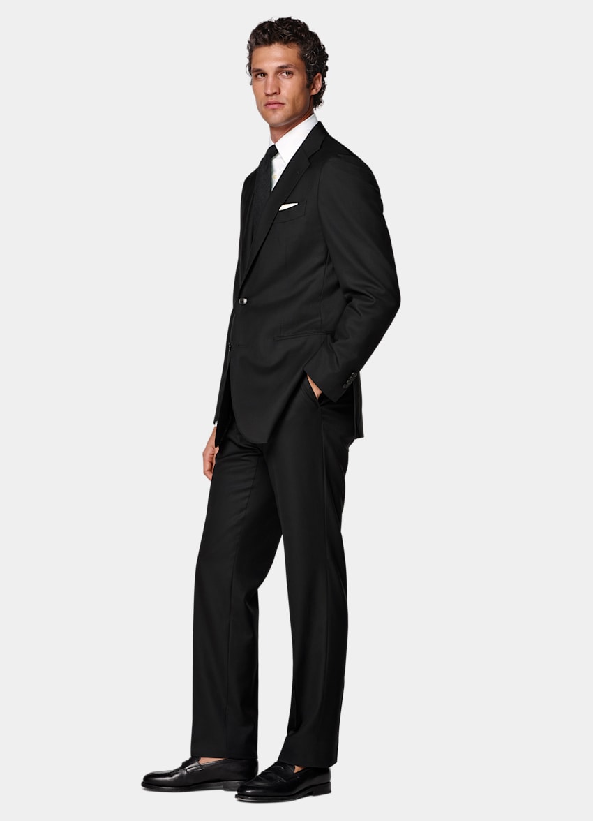 Black Tailored Fit Havana Suit