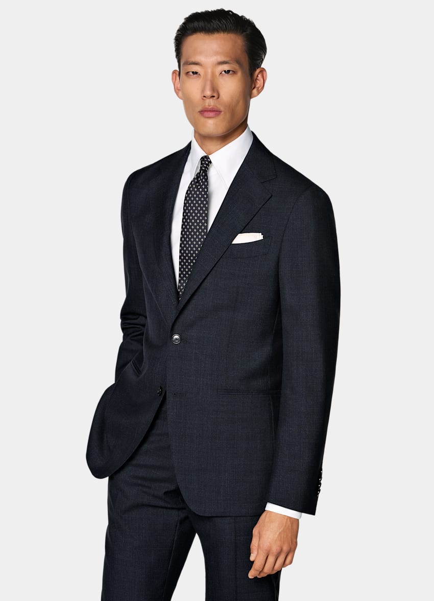 Navy Perennial Tailored Fit Havana Suit