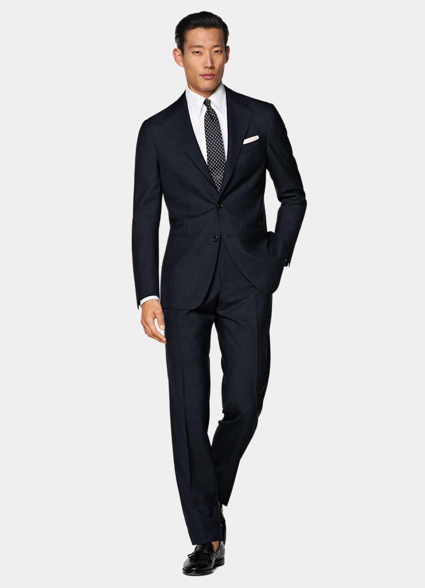 Navy Perennial Tailored Fit Havana Suit