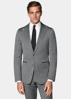 Mid Grey Herringbone Perennial Tailored Fit Havana Suit