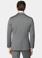 Mid Grey Herringbone Perennial Tailored Fit Havana Suit