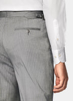 Mid Grey Herringbone Perennial Tailored Fit Havana Suit