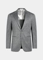 Mid Grey Herringbone Perennial Tailored Fit Havana Suit