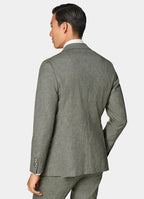 Mid Green Houndstooth Perennial Tailored Fit Havana Suit