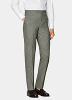 Mid Green Houndstooth Perennial Tailored Fit Havana Suit
