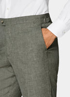 Mid Green Houndstooth Perennial Tailored Fit Havana Suit