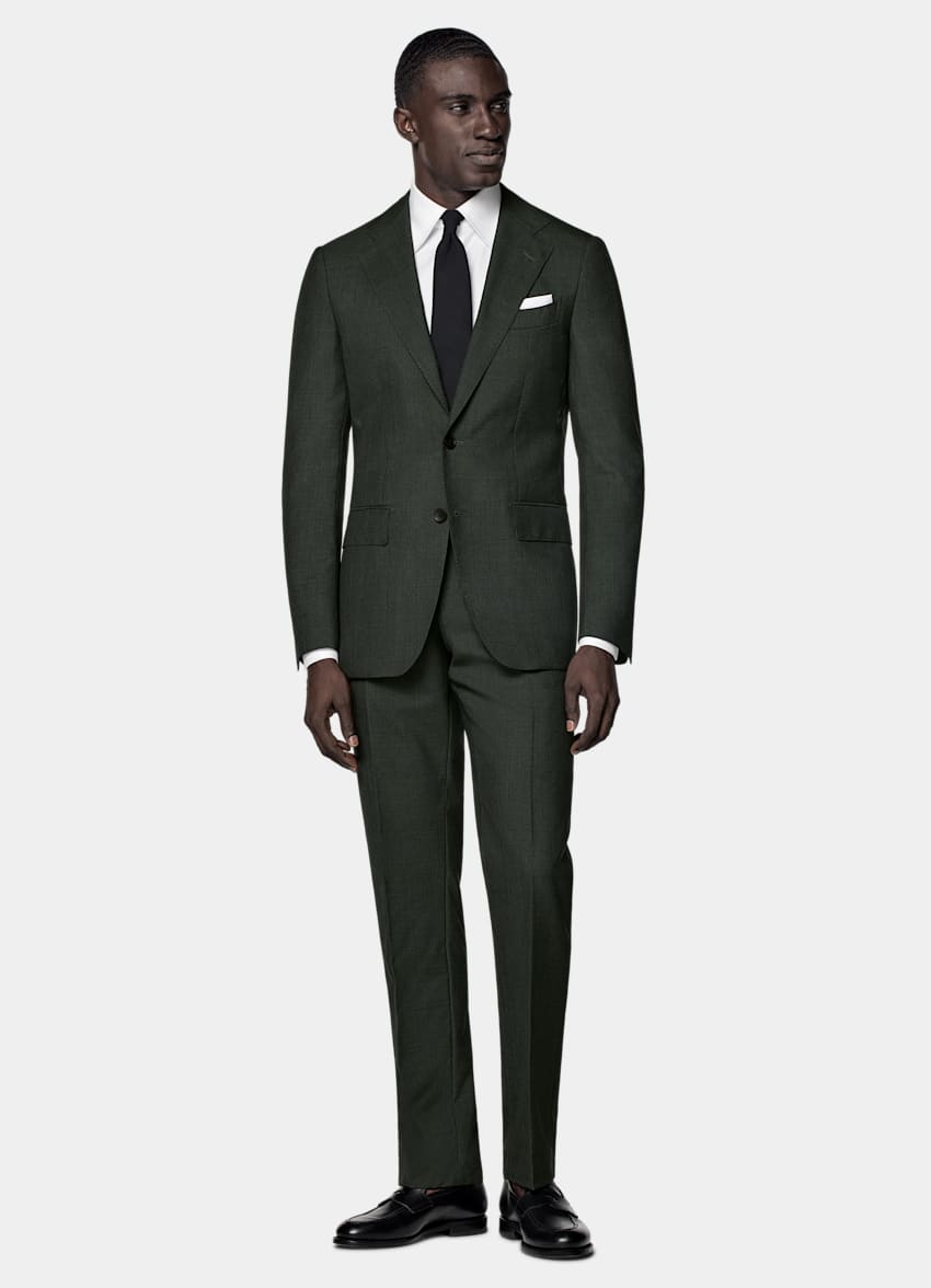 Dark Green Perennial Tailored Fit Havana Suit