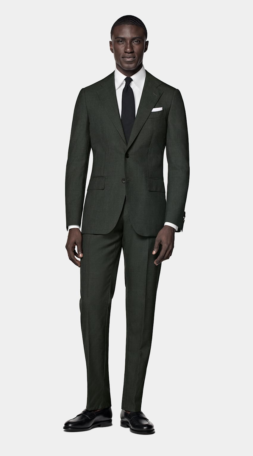 Dark Green Perennial Tailored Fit Havana Suit