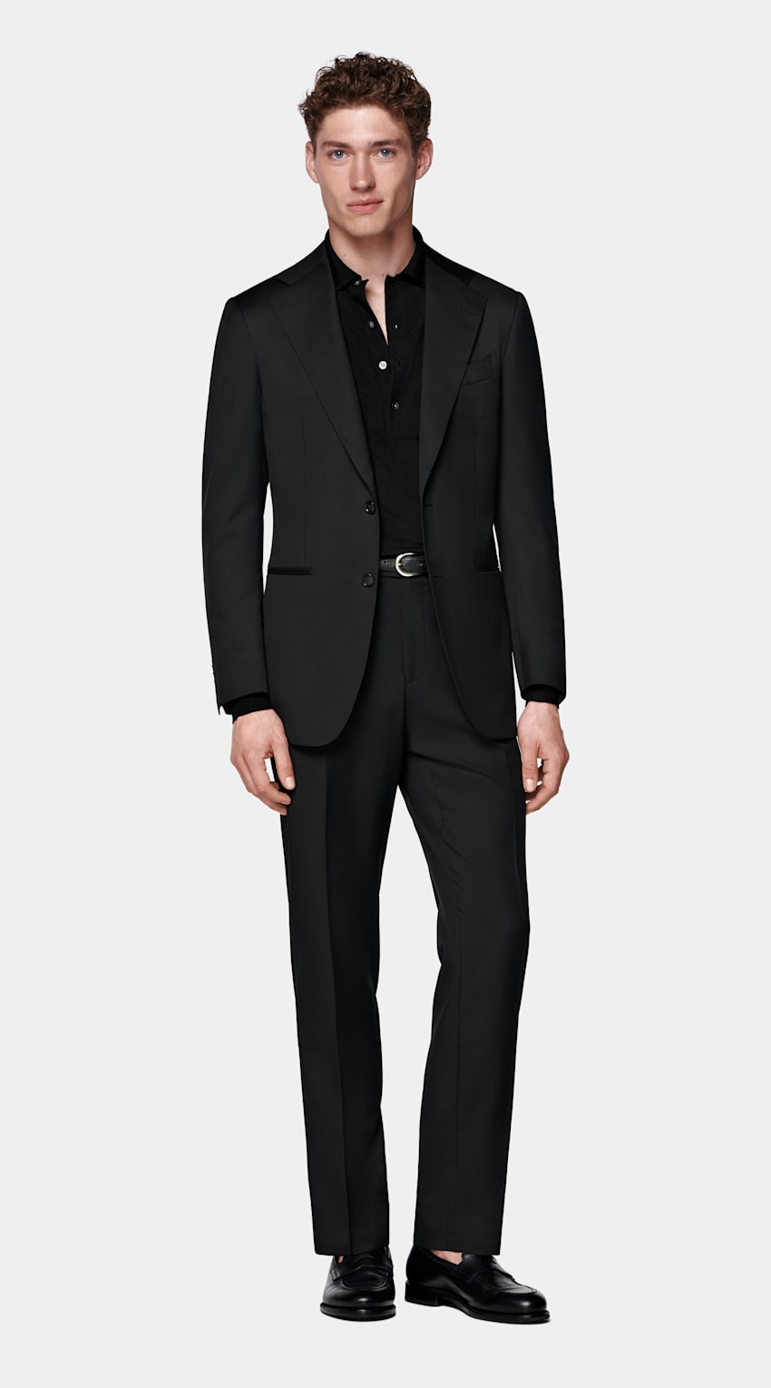 Black Perennial Tailored Fit Havana Suit