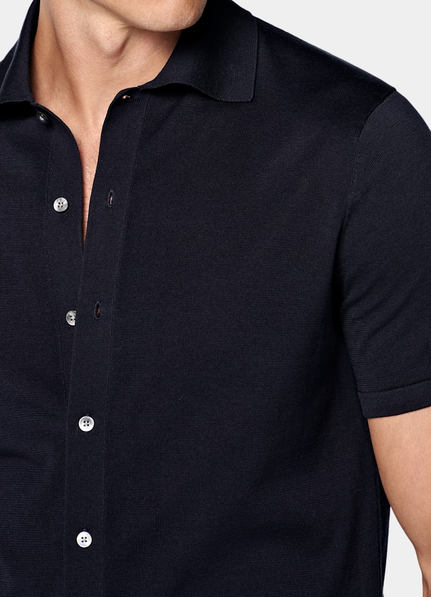 Navy Polo Cardigan