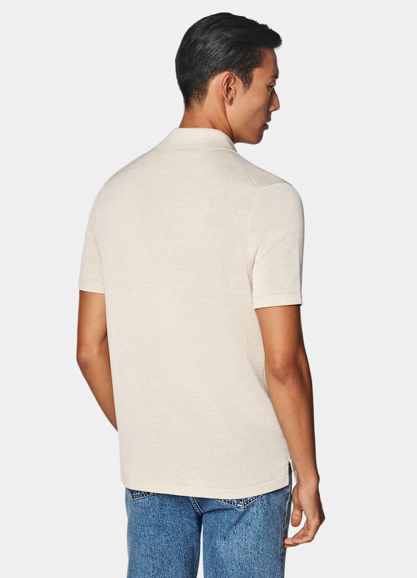 Sand Polo Cardigan