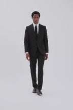 Tailored Fit Black Performance Suit