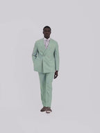 Italian Tailored Fit Aqua Suit