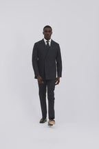 Italian Tailored Fit Navy Check Suit