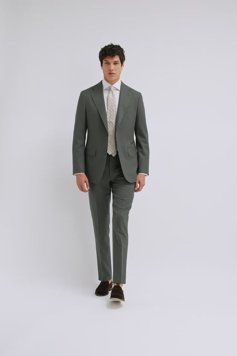 Italian Tailored Fit Khaki Suit