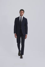 Italian Tailored Fit Plain Blue Suit