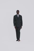 Tailored Fit Navy Stripe Suit