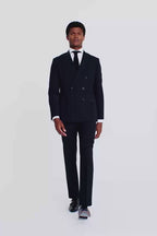 Tailored Fit Black Performance Suit