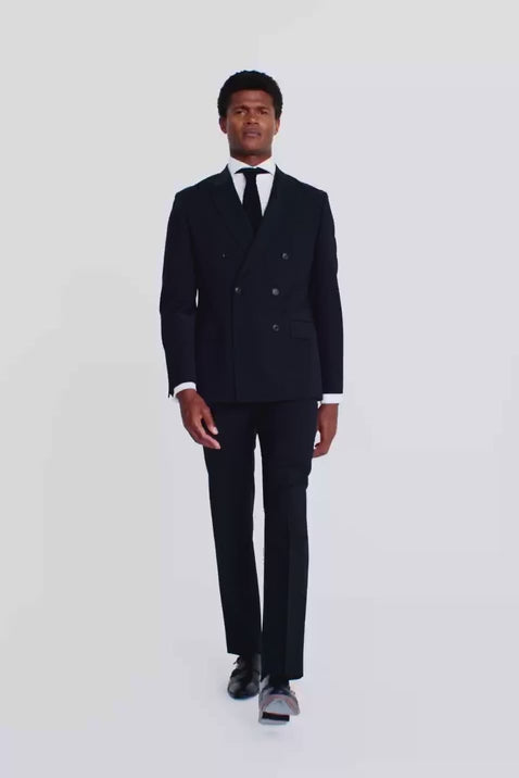Tailored Fit Black Performance Suit