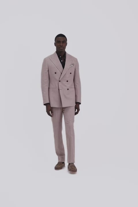 Italian Tailored Fit Mauve Suit