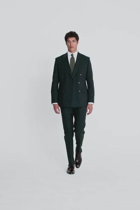 Tailored Fit Bottle Green Performance Suit